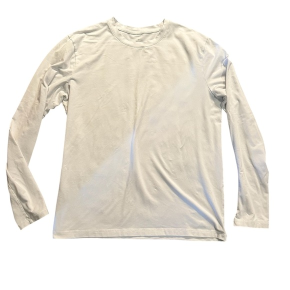 ALO Yoga Tops - ALO Yoga White Long Sleeve Tee Soft Cotton men-L women-XLG